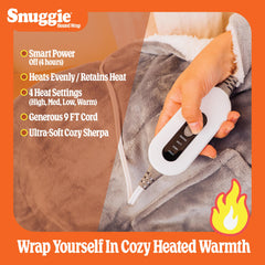 Snuggie soft plush exterior feels luxurious against skin