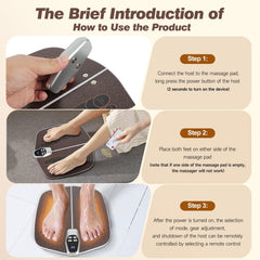 SNUYUERS ankle and calf stimulation on leg demonstrates circulation-friendly therapy.