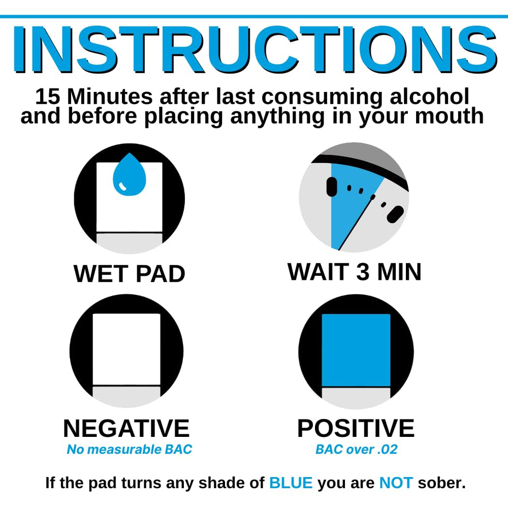 SOBER? You Might Not Be close-up of the test pad ready for saliva