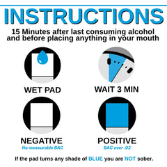 SOBER? You Might Not Be close-up of the test pad ready for saliva
