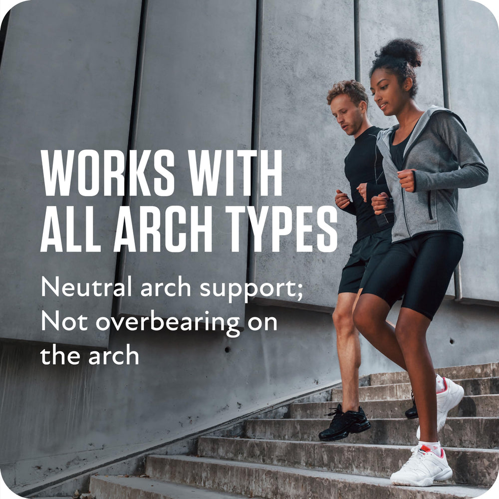 Sof Sole trim-to-fit design ensures a precise fit in most athletic shoes.