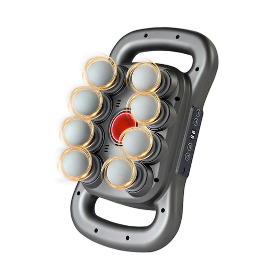 Soffiya back massager with 8 heads in action for full-body relief.