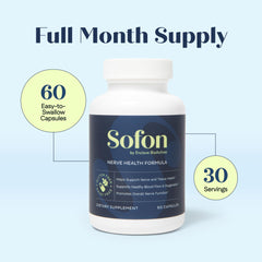Sofon Nerve Support purity seal on bottle.