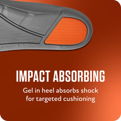 Medium-profile Sof Sole insole balances comfort and shoe space