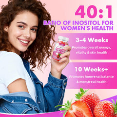 Softbear Inositol Gummies packaging label focusing on allergen-free ingredients