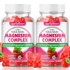 SoftBear Magnesium Complex Gummies bottle ready for daily wellness support.