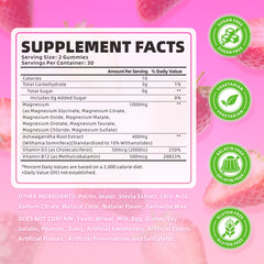 Closeup of SoftBear gummies jar highlighting the eight-form magnesium blend for balance.