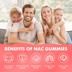 SoftBear NAC gummies strawberry flavor appealing to kids and adults