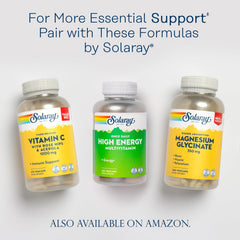 Solaray 120 veggie capsules provide daily support.