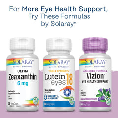 Solaray Bilberry scene showing capsules in a daily wellness setup