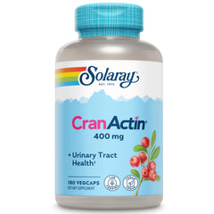 Solaray Cranactin Cranberry AF Extract capsules bottle promotes urinary tract wellness.