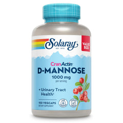 SOLARAY D-Mannose CranActin bottle with label for easy daily urinary support