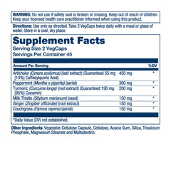 SOLARAY Gallbladder Support bottle pour for convenient meal dosing