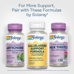 SOLARAY Gallbladder Support packaging features 90 veggie capsules