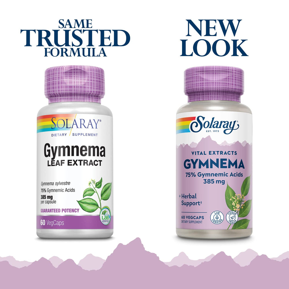 SOLARAY Gymnema Leaf Extract capsules ready for everyday supplementation