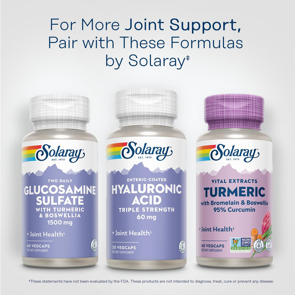 SOLARAY Hyaluronic Acid Triple Strength lab testing badge for quality control