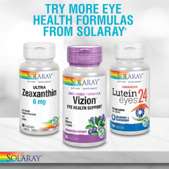 SOLARAY bottle in morning routine with glasses and calendar