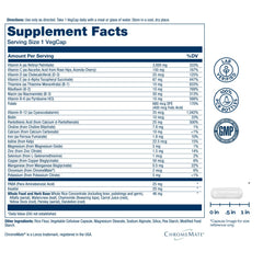 SOLARAY Once Daily multivitamin bottle back label detailing nutrients and usage