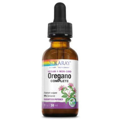 SOLARAY oregano leaf extract bottle for daily wellness and convenient supplementation.
