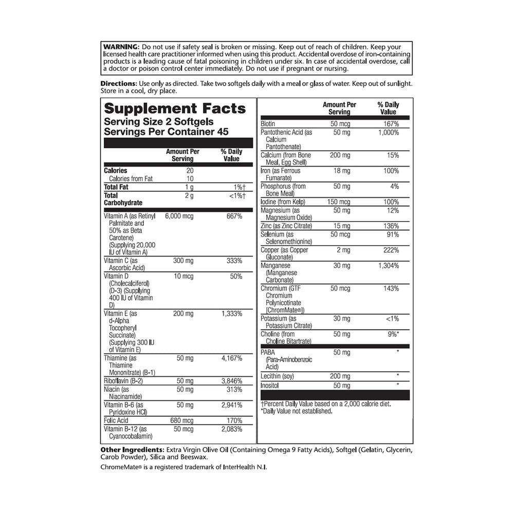 SOLARAY Provide Multivitamin softgel dispensing view highlights easy daily intake.
