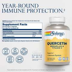 SOLARAY QBC Plex label shows ingredients and balance for respiratory support