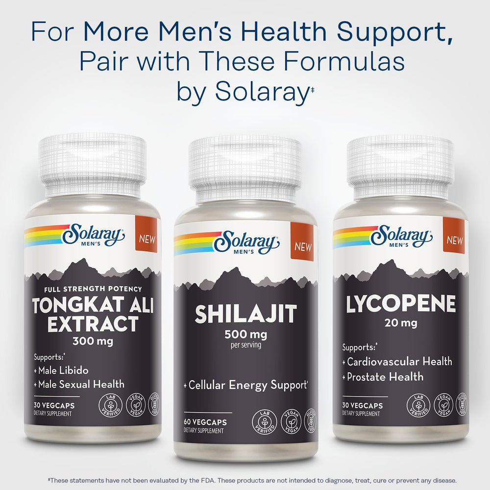 SOLARAY serving illustration shows 30 servings per container.