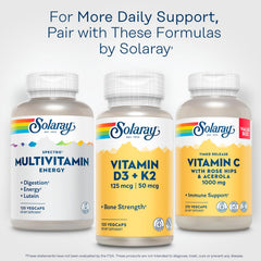 SOLARAY Spectro Energy eye health graphic highlighting lutein benefits.