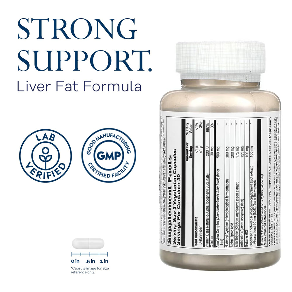 SOLARAY Total Cleanse capsules for easy daily liver support routines.