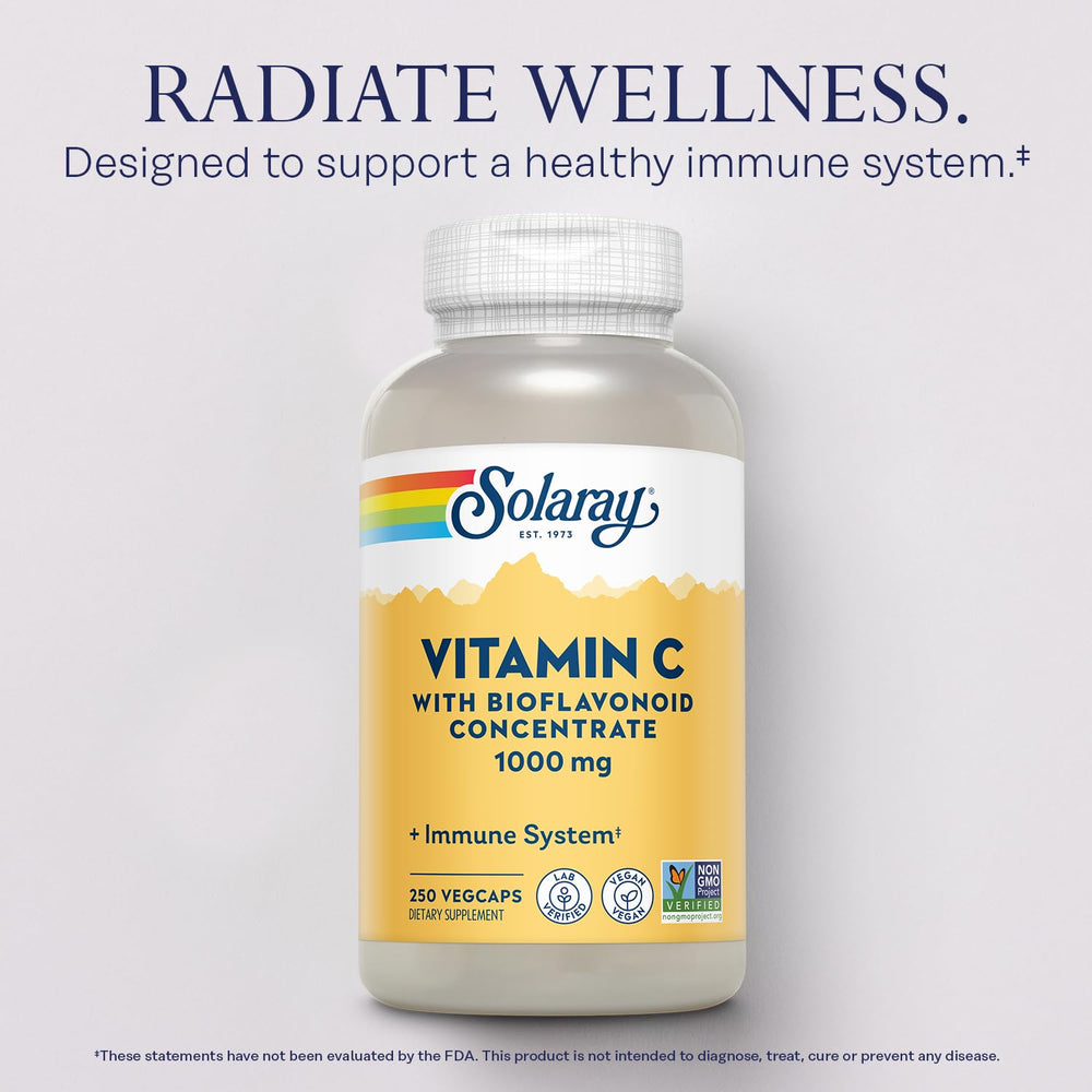 Solaray Vitamin C 1000mg with citrus bioflavonoids to aid absorption