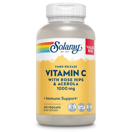 SOLARAY Vitamin C 1000mg bottle front for daily wellness