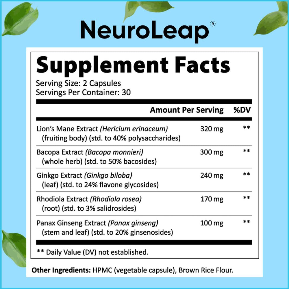 US-made NeuroLeap production in an FDA-registered facility ensuring quality