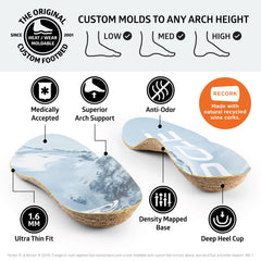 SOLE Performance thin insoles feature a zero-drop design for natural foot feel.