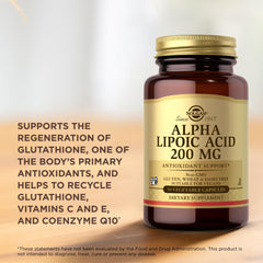 Solgar Alpha Lipoic Acid 3-pack packaging demonstrates value and convenience.