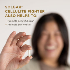 Solgar Cellulite Fighter bottle shows Hyaluronic Acid component.