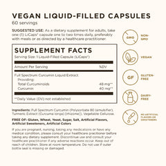 Solgar Full Spectrum Curcumin capsules closeup, easy-to-swallow form