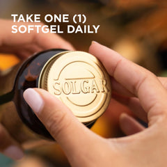 Solgar Megasorb CoQ-10 600 mg softgels dose on label for daily use