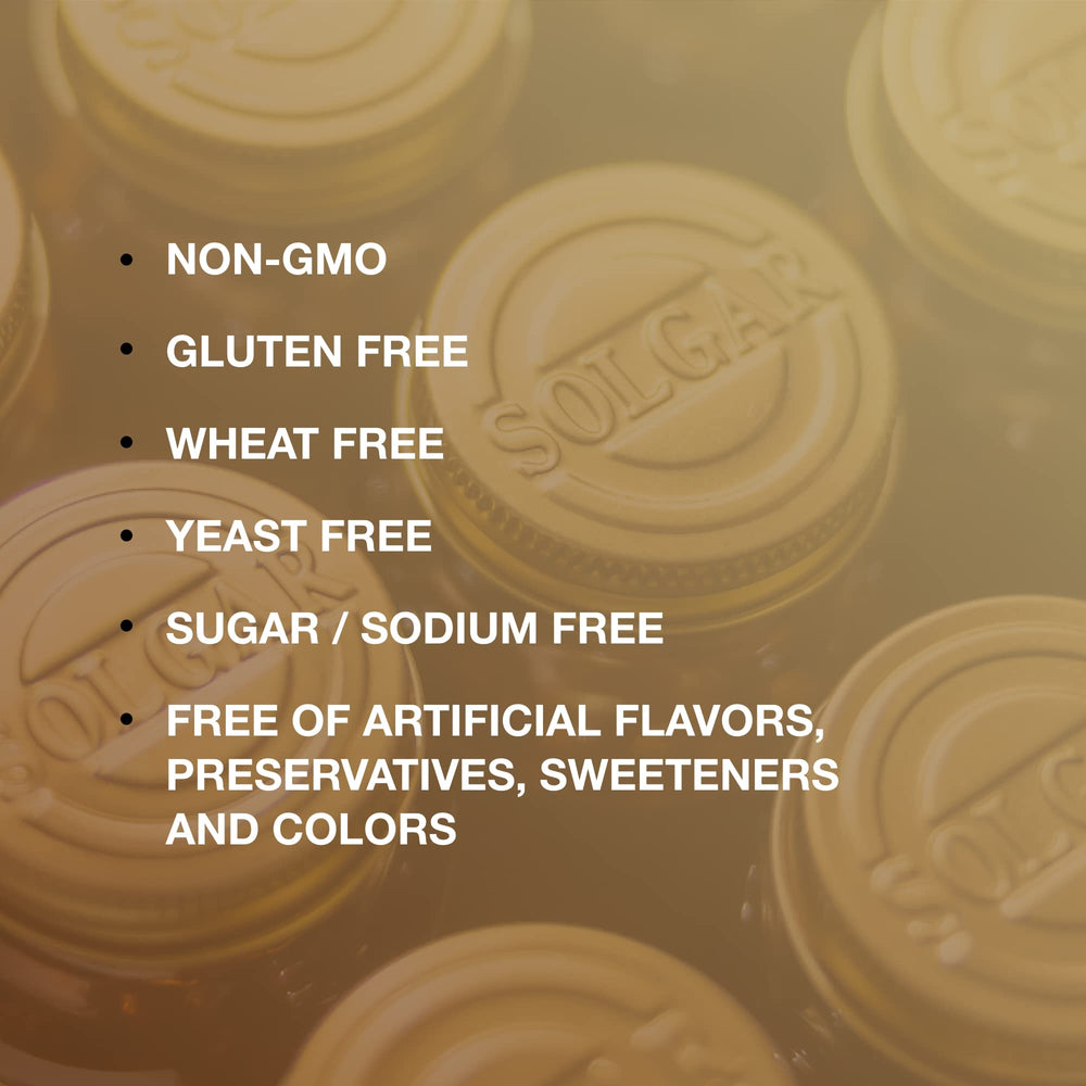 Solgar omega-3 softgels nutrition facts panel visible in the image.