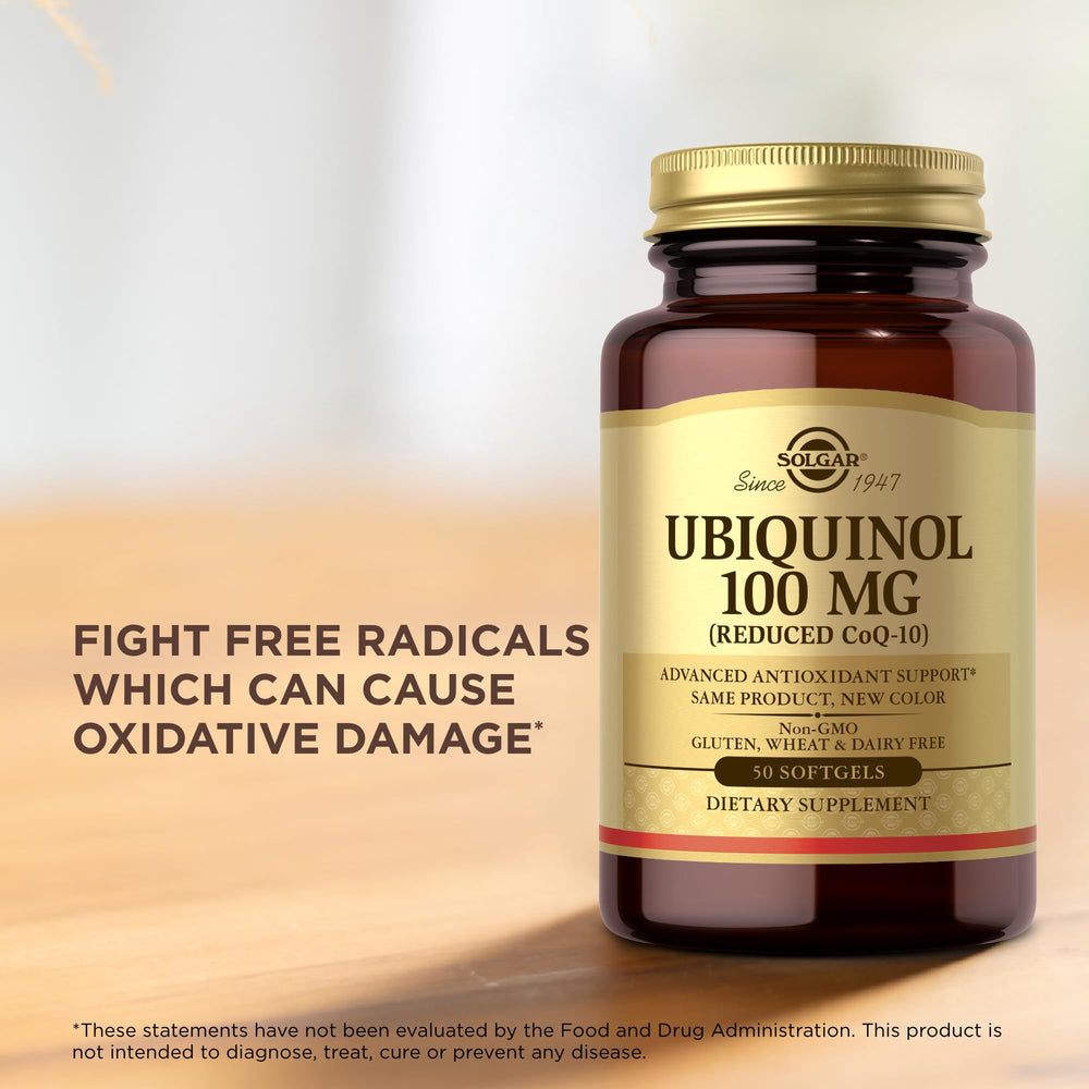 Solgar ubiquinol ingredients list zoom shows non-GMO profile.