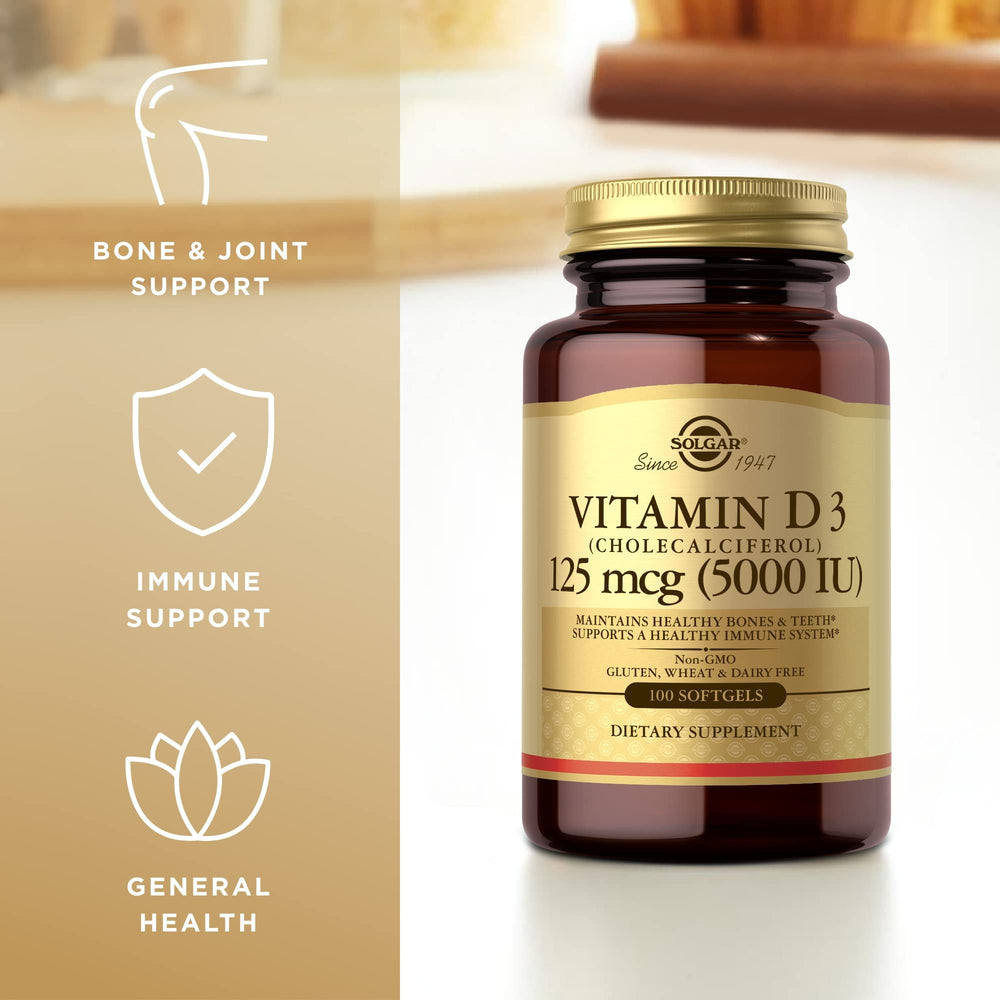 Solgar Vitamin D3 dosage info on packaging showing 400 IU per capsule