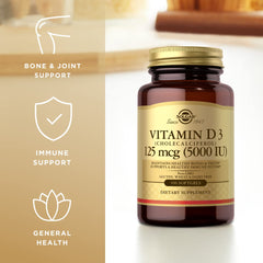Solgar Vitamin D3 dosage info on packaging showing 400 IU per capsule