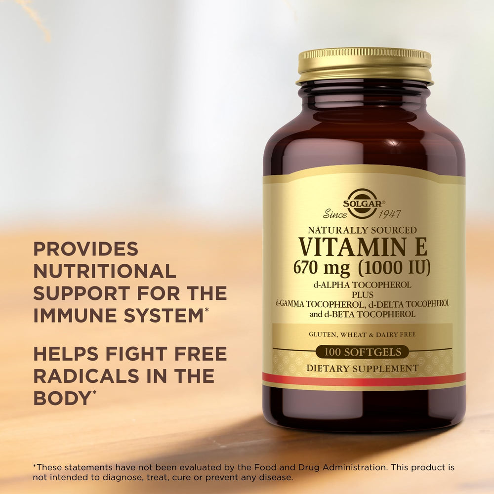 Solgar Vitamin E 670 mg pack-shot emphasizes 2-pack value