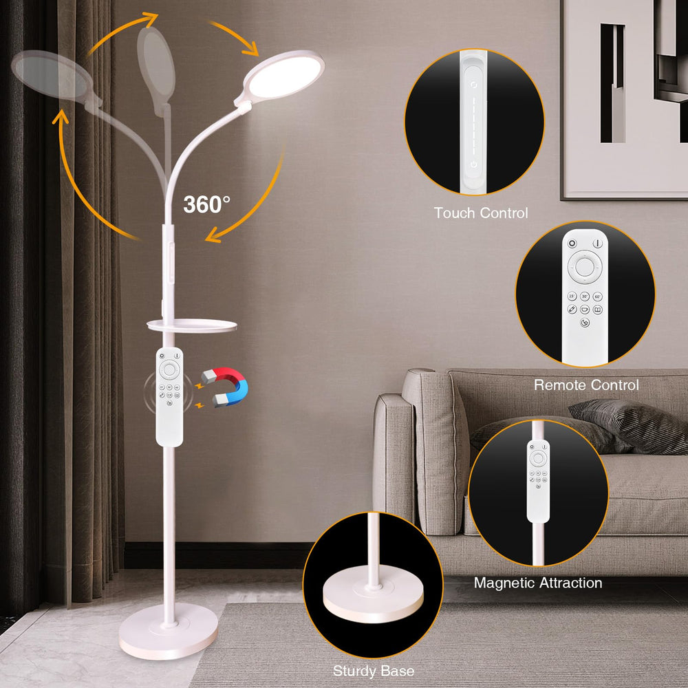 SOLLA 360-degree swan neck directs light precisely for reading