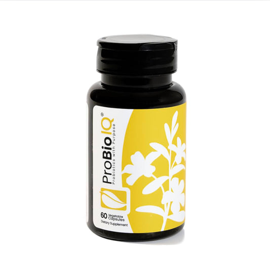 Solle Naturals ProBio IQ bottle front view for daily probiotic use