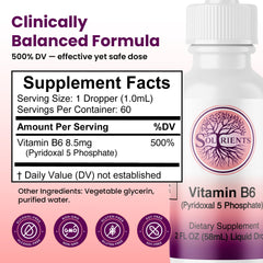 Soltrients B6 P5P alcohol-free banner on packaging
