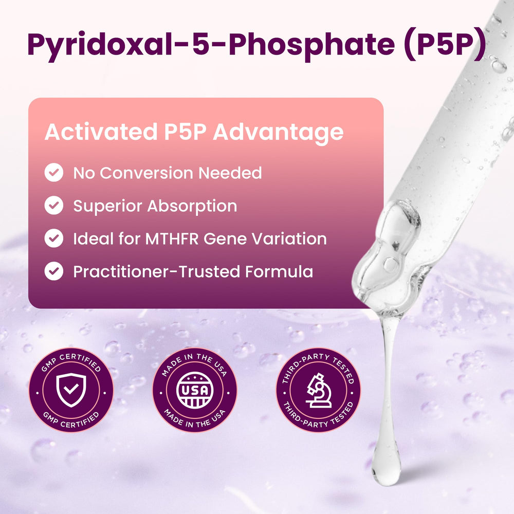 Soltrients B6 P5P dropper-dispense demonstrates easy daily dosage