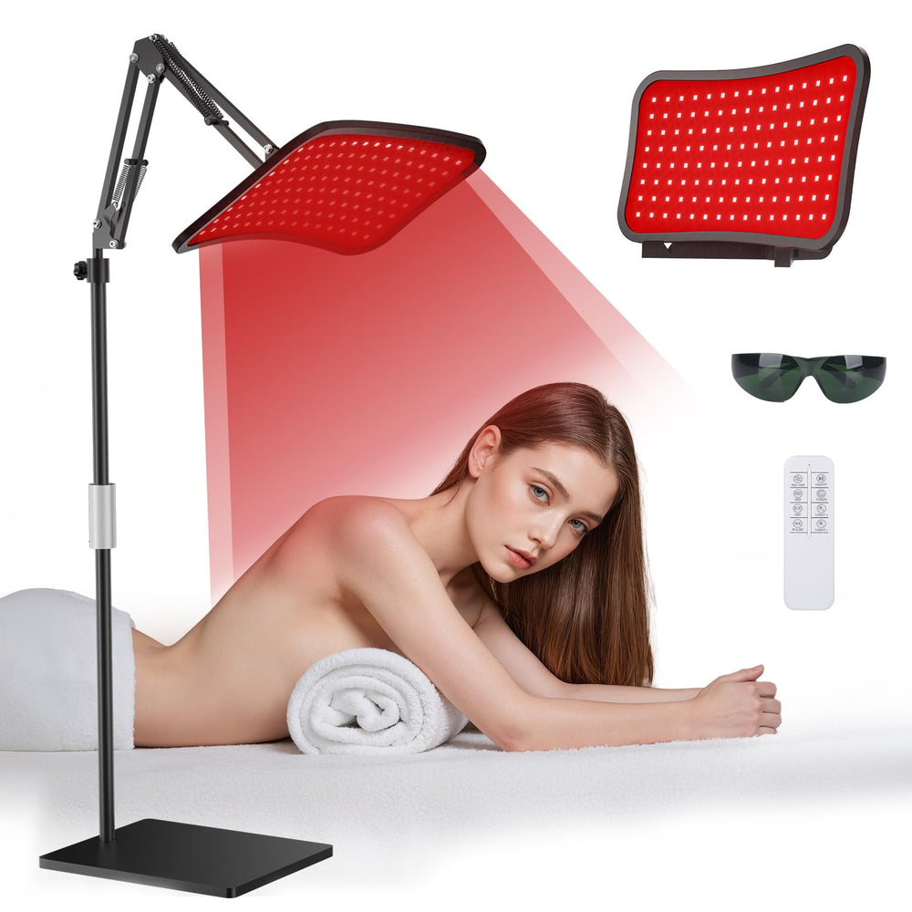 SOLURGEN red light therapy device front view for at home facial sessions
