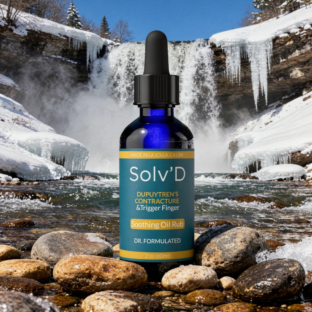 SOLV'D skin health close-up emphasizes all-natural ingredients for safe topical care.