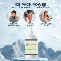 Sombra Original gel with menthol provides quick cooling action on skin