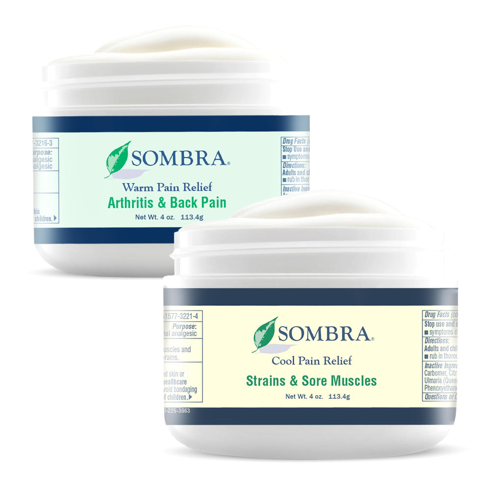 Sombra Warm Therapy Gel roll-on for quick, portable pre-workout relief.