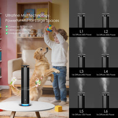Somniare waterless diffuser in a bedroom offering whisper-quiet operation